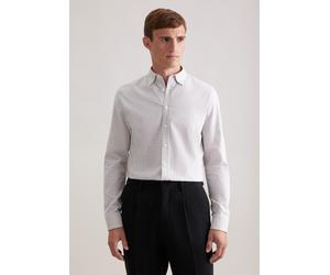 Flanellhemd SEIDENSTICKER "Schwarze Rose", Herren, Gr. M (40), normale Ärmellängen, beige, 100% Baumwolle, kariert, slim fit, 2-Knopf-Manschette, Hemden, Slim 1/1 Button-Down-Kragen Karo (38577354-40)