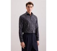 Seidensticker Flanellhemd Herren Regular Fit Baumwolle grau, 40