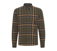 Flanellhemd SOLID "Flanellhemd SDBrandt", Herren, Gr. L, N-Gr, grün (dusty olive), Obermaterial: 100% Baumwolle CO., Hemden (82464553-L) dusty olive