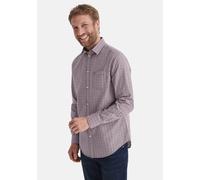 Flanellhemd STOOKER MEN "HARLEY Hemd Langarm Regular Fit", Herren, Gr. 3XL, US-Größen, bordeaux vichy, Stoff, 100% Baumwolle, regular fit, Hemden, Langarm Hemd Regular Fit für Herren (53530031-XXXL) b