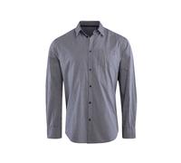 Flanellhemd STOOKER MEN "HARLEY Hemd Langarm Regular Fit", Herren, Gr. L, US-Größen, check navy grau, Web, 100% Baumwolle, regular fit, Hemden, Langarm Hemd Regular Fit für Herren (73195811-L) check n