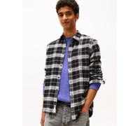 Tommy Jeans Herren Hemd TJM REG FLANNEL CHECK SHIRT Regular Fit, schwarz, Gr. L