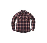 Flanellhemd West Coast Choppers Outlaw Rot/GrauS Rot,Grau