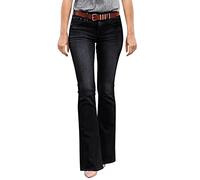 Flared Jeans Für Damen Y2k, Schlaghose 90er Jahre Damen, Flarecut Stretch Casual Jeanshose Skinny Ausgestellte Weites Bein Röhrenjeans Straight Bell Bottom Bootcut Leggings Streetwear
