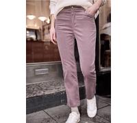 Cordhose STREET ONE STUDIO, Damen, Gr. 32, Länge 28, hazy rose, Web, 98% Baumwolle, 2% Elasthan, unifarben, comfort fit knöchelfrei, Hosen Cordhose, in Cord-Optik (76399524-32) hazy rose