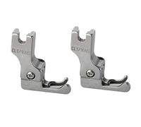 Flaroey 2 Stück Nähfuß mit Schmaler Führung, Industrielle Steppstich-Nähmaschinenfüße, Reißverschluss, Universal-Nähfüße, Langlebig, CL1/16NS (0,2)