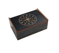 Flaroey Tarotkartenetui, Vintage-Schmuckkästchen Aus, Schmuckschatulle, Kleine, Multifunktionale Vintage-Box Aus für Tarotkarten-Zubehör D