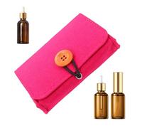 Flaschenetuis - tragbare Aufbewahrungsbox für Hautpflegeöl, Reise-Kosmetik-Organizer, kompaktes Design, nachfüllbarer Flaschenhalter für ätherische Öle, Seren, Lotionen, Damen, Produktaufbewahrung, 5,