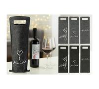 Flaschentasche FILZ bunt BHT 14.50x41x.50 cm