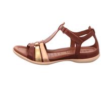 ECCO Damen Flash T-strap Sandale, Nerz Gold Gehämmerte Bronze, 40 EU