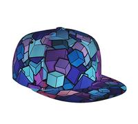 Flat Bill Brim Cap Hip Hop Hat Baseball Cap für Männer Frauen Verstellbare quadratische Flat Visor Back Trucker Snapback Hat