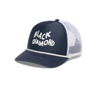 Black Diamond Flat Bill Trucker Kappe One Size Charcoal / White Wavy