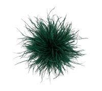 Flauschige Feder-Brosche, große Blumen-Anstecknadel fürs Revers | Elegante Ansteckblume für Hochzeit, Abschlussball, Party sowie formelle Anzüge und Kleider - leichtes Bühnenaccessoire