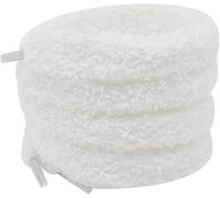 Flauschige flache Plüsch-Schnürsenkel, 1,5 cm x 100 cm, ultraweiche, langlebige Schnürsenkel für Sneaker, Stiefel und Sneaker, Fitnessstudio, Wandern und Komfort für den täglichen Gebrauch, weiß