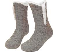 Flauschige Haussocken für Damen und Herren, Thermosocken, Stricksocken, Weihnachtssocken