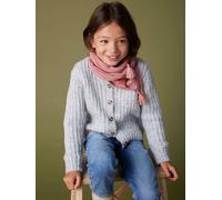 Flauschige Mädchen Strickjacke grau Gr. 116 von vertbaudet