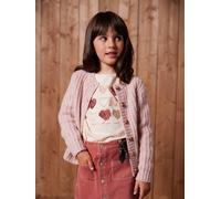 Flauschige Mädchen Strickjacke pudrig rosa Gr. 92/98 von vertbaudet