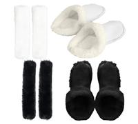 Flauschige Schuheinlagen - Fell-Schuheinlagen, 2 Paar Warme Einlegesohlen Mit Schuhbandüberzügen | Herausnehmbare Und Waschbare Schuheinlagen Für