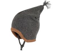 Flauschige Zipfel Strickmütze Alpaka-Merino Woll Mix 45/47