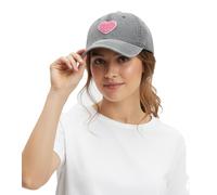 flauschige ZWILLINGSHERZ Herz Classic Base-Cap mit Plüsch-Herz Baumwoll-Cap justierbare Cappy Schirm-Mütze 4603M K25358-4 Army-Green
