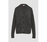 Flauschiger Cardigan mit Knöpfen M schwarz 2158411.99W0.M
