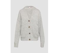 Flauschiger Cardigan mit Knöpfen XS grau 2158411.9400.XS