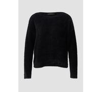 Strickpullover S.OLIVER BLACK LABEL, Damen, Gr. 36, schwarz, Strick, Obermaterial: 74% Polyamid, 16% Viskose, 10% Polyester, unifarben, casual, normal, U-Boot-Ausschnitt, Langarm Strickkante, Pullover