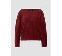 Flauschiger Relaxed-Fit-Pullover mit U-Boot-Ausschnitt 46 rot 2173225.3633.46