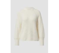 Flauschiger Strickpullover mit Stehkragen 42 creme 2175476.0210.42