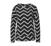 Flauschiges Shirt Schwarz 36