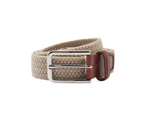 Flechtgürtel BOSS "Clorio", Herren, Gr. 115, beige (light beige), Kunstfaser, unifarben, Gürtel, mit BOSS Logo-Schriftzug auf der Schließe und Leder-Schlaufe (20077335-115) light beige