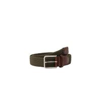 Flechtgürtel LLOYD MEN’S BELTS "Lloyd Belts Herrengürtel 0238", Jungen, Gr. 90, grün (oliv), Kunstfaser, Gürtel (93664957-90) oliv