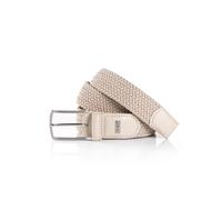 Ledergürtel MONTI "HAMBURG", Damen, Gr. 115, beige (creme), Materialmix, unifarben, casual, Gürtel, 3,5 cm breit, Elastischer Flechtgürtel, Casual-Business-Sportiv (50156748-115) creme