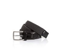 Flechtgürtel MONTI "HAMBURG", Herren, Gr. 90, grau (dunkelgrau), Materialmix, unifarben, Gürtel, 3,5 cm breit, Elastischer Flechtgürtel, Casual-Business-Sportiv (11832213-90) dunkelgrau