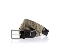 Flechtgürtel MONTI "HAMBURG", Herren, Gr. 95, beige, Materialmix, Gürtel Flechtgürtel, 3,5 cm breit, Elastischer Flechtgürtel, Casual-Business-Sportiv (24187617-95)