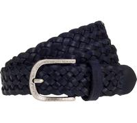 Flechtgürtel TAMARIS, Damen, Gr. 110, blau, Rindsleder, Flechtoptik, Gürtel, individuell verstellbar (70604336-110) blau