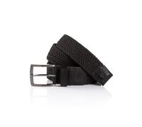 Flechtgürtel TOM TAILOR "TTJAMIE", Herren, Gr. 80, schwarz, Materialmix, unifarben, Gürtel Flechtgürtel, 3,5 cm breiter Flechtgürtel, Casual Look r. 120 (91616060-80)