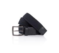 TOM TAILOR - TTJAMIE elastischer Flechtgürtel mit Echtleder-Details navy uni 90