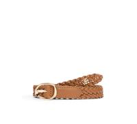 Flechtgürtel TOMMY HILFIGER "TH SCULPT 2.0 WOVEN", Damen, Gr. 85, cognac, Rindsleder, unifarben, Gürtel, aus echtem Leder (31678201-85) cognac