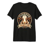 Fleckvieh Rind I Rinderzucht Motiv für Rinderhalter Premium T-Shirt