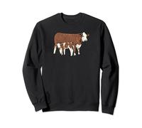 Fleckvieh Rind I Rinderzucht Motiv für Rinderhalter Sweatshirt