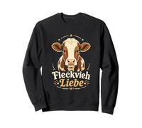 Fleckvieh Rind I Rinderzucht Motiv für Rinderhalter Sweatshirt