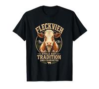 Fleckvieh Rind I Rinderzucht Motiv für Rinderhalter T-Shirt