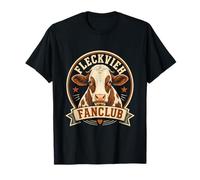 Fleckvieh Rind I Rinderzucht Motiv für Rinderhalter T-Shirt