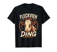 Fleckvieh Rind I Rinderzucht Motiv für Rinderhalter T-Shirt