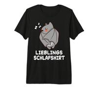 Fledermaus Nap Schlafen Pyjama Schlafanzug Nachthemd Premium T-Shirt