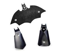 Fledermaus Schlüsselanhänger, Fledermaus Keychain, Schlüsselanhänger aus Leder für Herren, Schlüsselanhänger aus PU-Leder, Fledermaus Auto Schlüsselanhänger Tasche, Schlüsselbund für Männer, Schwarz