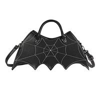 Fledermausflügel Formen Für Frauen Mädchen Lustige Umhängetasche Damen Punk Halloween Spinnen Web -Tasche Geldbörse Crossbody Handtaschen Geldbörse