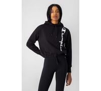 Fleece-Hoodie „Vertical Script Logo“ von Champion schwarz Damen XS