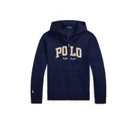 Polo Ralph Lauren Sweatjacke mit Label-Stitching in Marine, Größe S